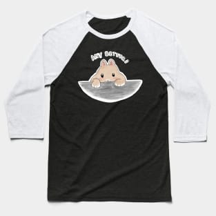 Fat Bunny Peeking _ any better by Bunniesme Baseball T-Shirt